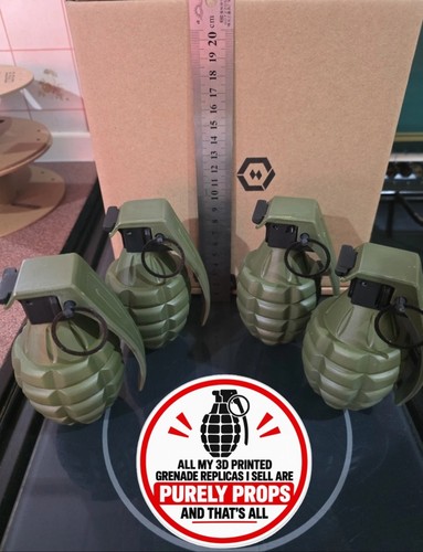 Mk2 frag hand grenade replica - frag,