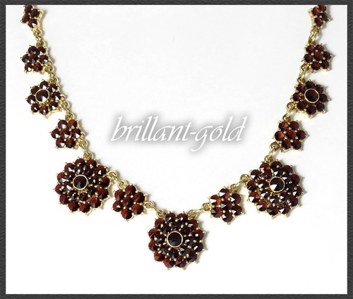 Collana con granati rossi