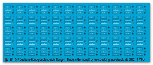 Peddinghaus decals decal - decal, 1/16